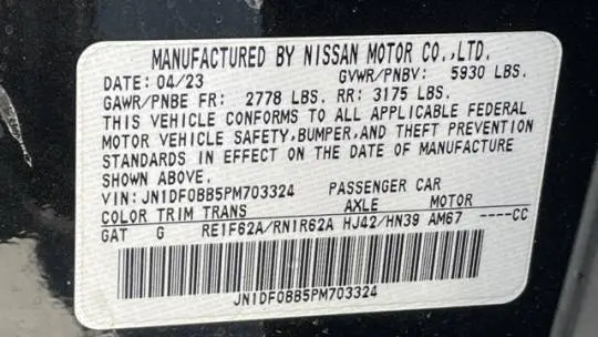2023 Nissan Ariya JN1DF0BB5PM703324