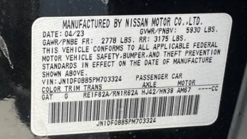 2023 Nissan Ariya JN1DF0BB5PM703324
