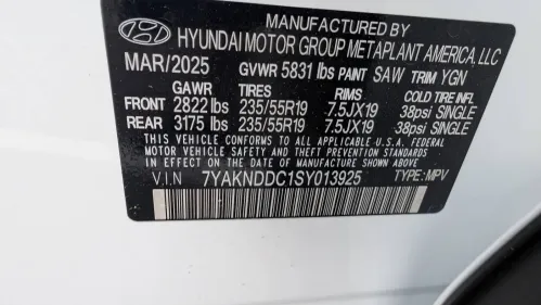 2025 Hyundai IONIQ 5 7YAKNDDC1SY013925