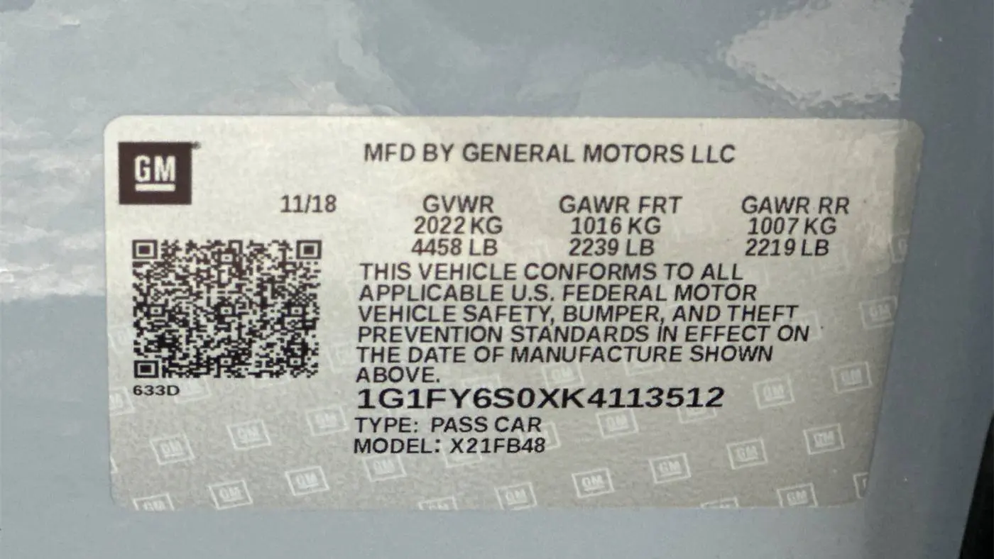 2019 Chevrolet Bolt 1G1FY6S0XK4113512