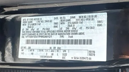 2023 Ford F-150 Lightning 1FT6W1EV7PWG40121