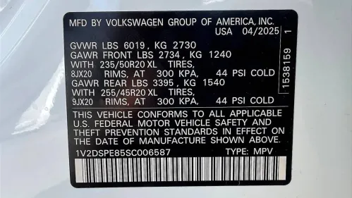 2025 Volkswagen ID.4 1V2DSPE85SC006587