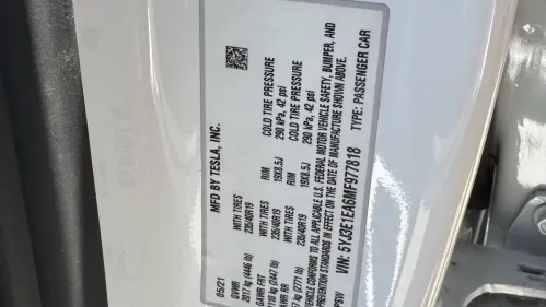 2021 Tesla Model 3 5YJ3E1EA6MF977818