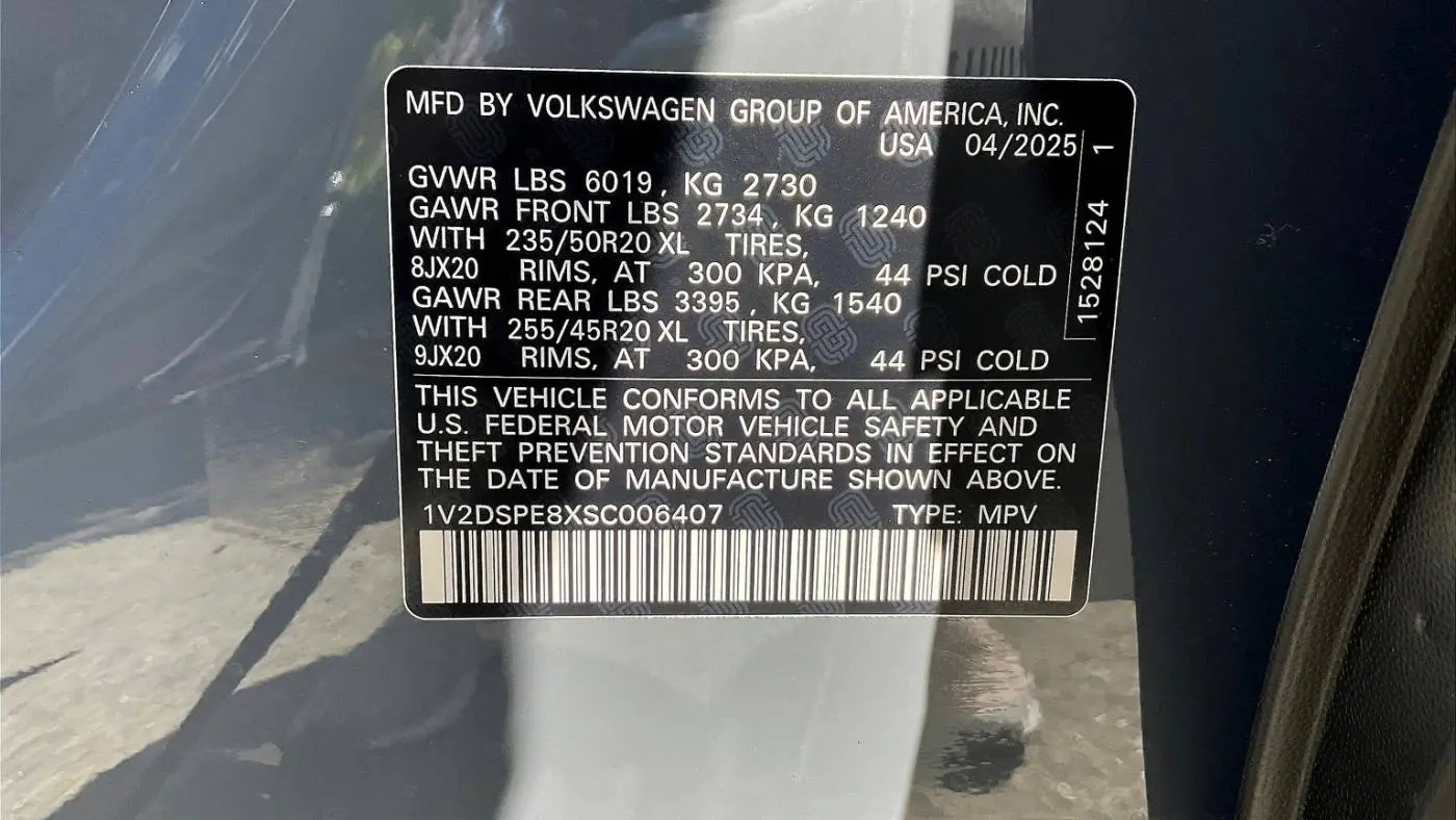 2025 Volkswagen ID.4 1V2DSPE8XSC006407