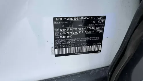2024 Mercedes EQB W1N9M0CB9RN077502