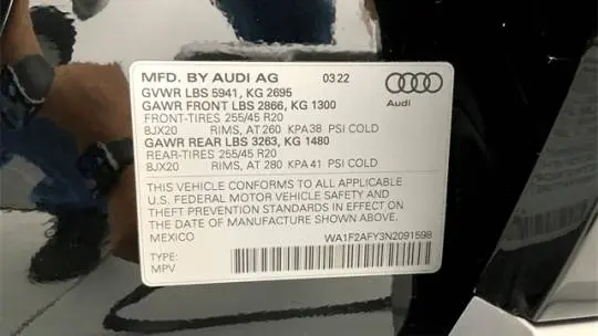 2022 Audi Q5 WA1F2AFY3N2091598