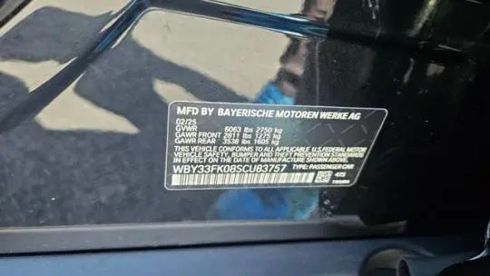 2025 BMW i5 WBY33FK08SCU83757