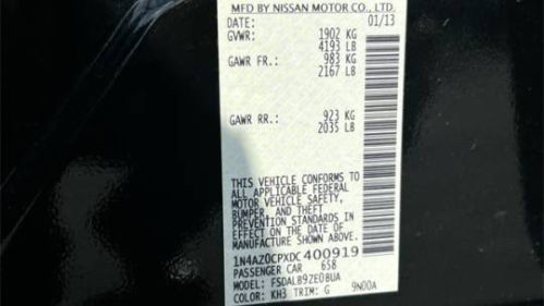 2013 Nissan LEAF 1N4AZ0CPXDC400919