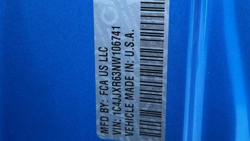 2022 Jeep Wrangler 1C4JJXR63NW106741