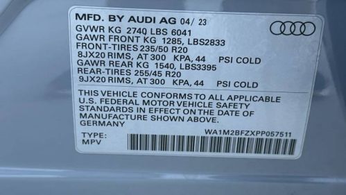 2023 Audi Q4 e-tron WA1M2BFZXPP057511