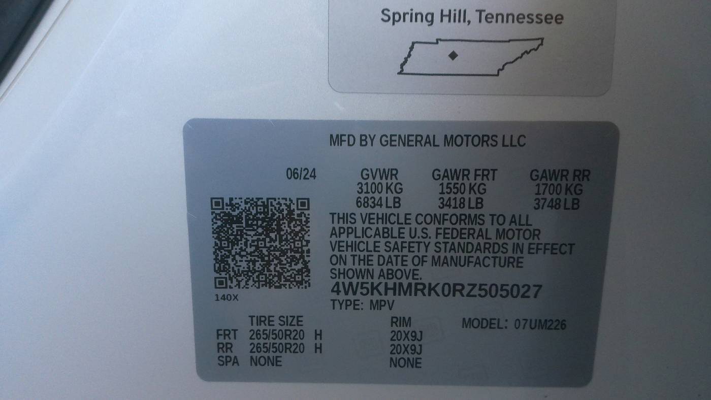2024 Acura ZDX 4W5KHMRK0RZ505027