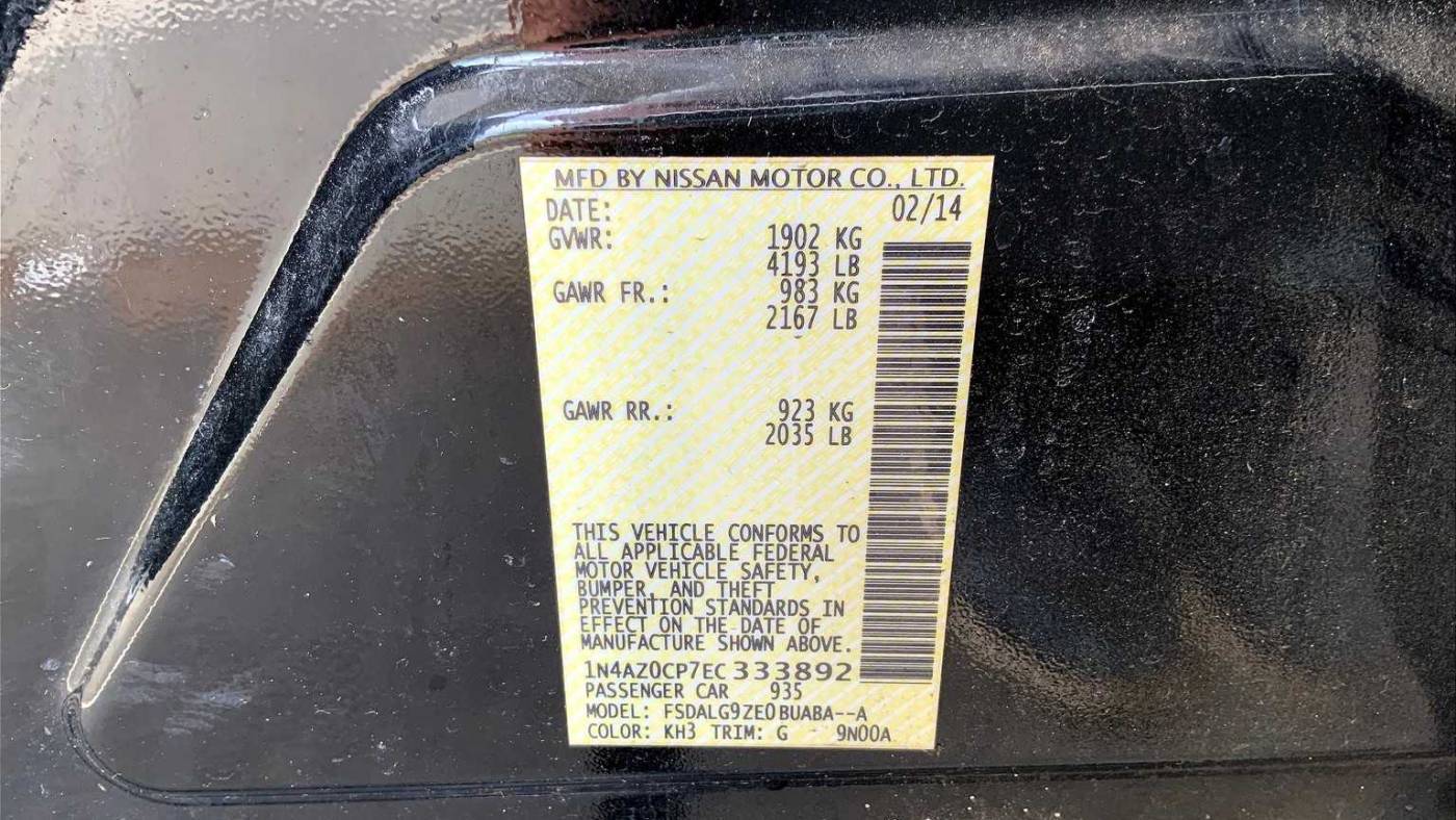 2014 Nissan LEAF 1N4AZ0CP7EC333892
