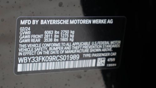2024 BMW i5 WBY33FK09RCS01989