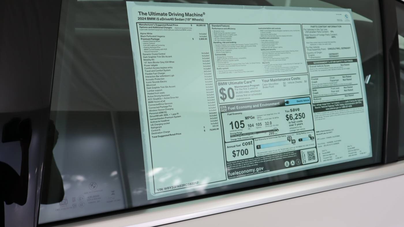 2024 BMW i5 WBY33FK03RCS83217
