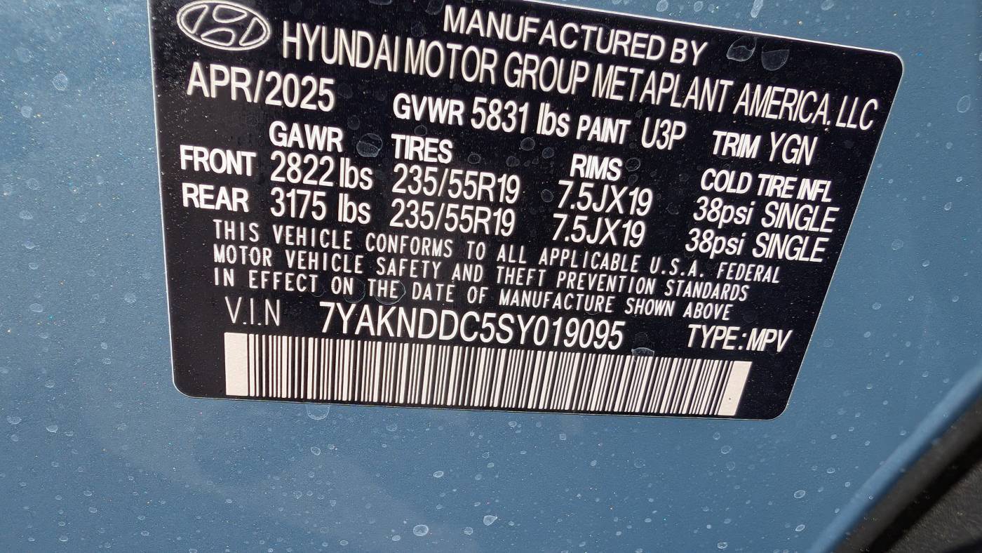 2025 Hyundai IONIQ 5 7YAKNDDC5SY019095