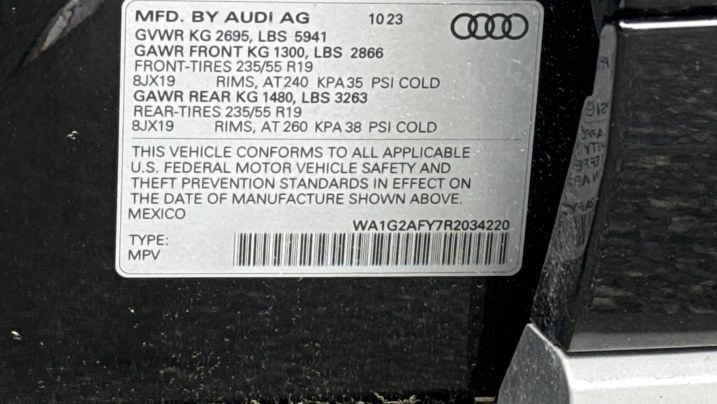 2024 Audi Q5 WA1G2AFY7R2034220