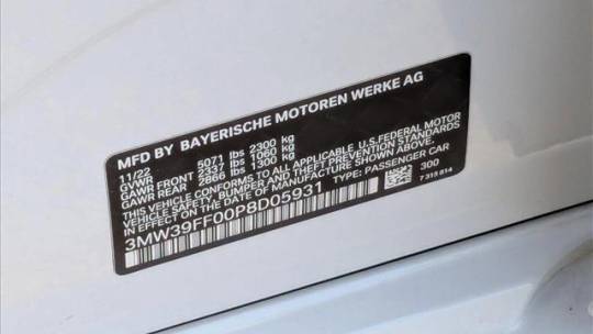 2023 BMW 3 Series 3MW39FF00P8D05931