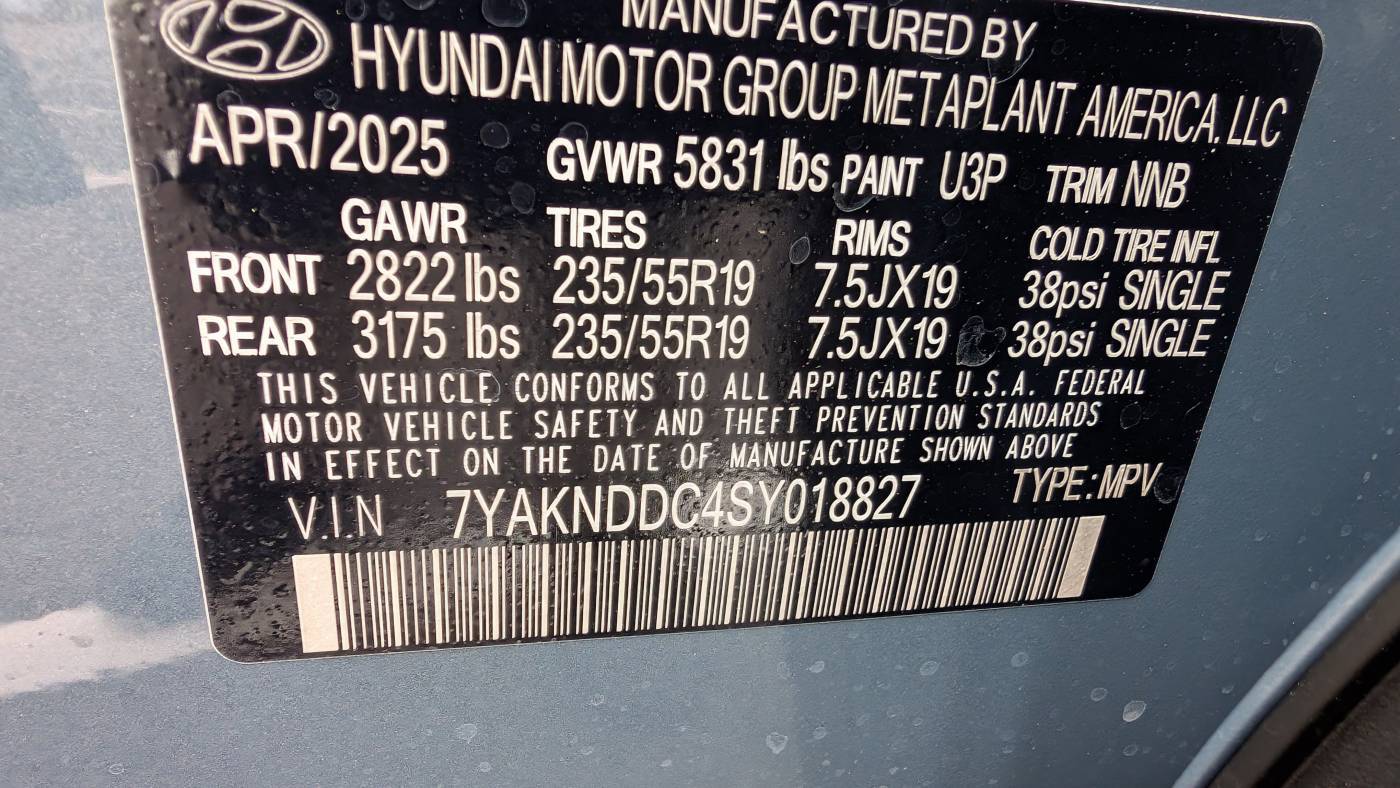 2025 Hyundai IONIQ 5 7YAKNDDC4SY018827