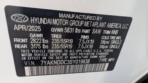 2025 Hyundai IONIQ 5 7YAKNDDC3SY019838