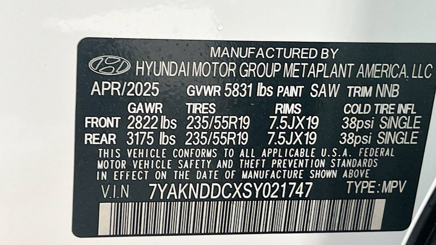 2025 Hyundai IONIQ 5 7YAKNDDCXSY021747