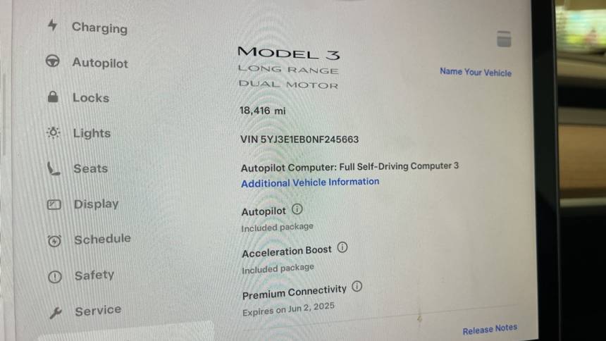 2022 Tesla Model 3 5YJ3E1EB0NF245663