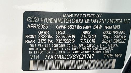 2025 Hyundai IONIQ 5 7YAKNDDCXSY021747