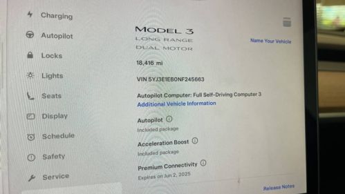 2022 Tesla Model 3 5YJ3E1EB0NF245663