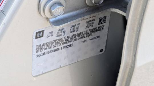 2014 Chevrolet VOLT 1G1RF6E46EU160252