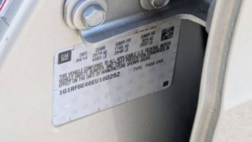 2014 Chevrolet VOLT 1G1RF6E46EU160252