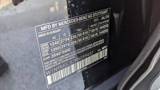 2024 Mercedes EQB W1N9M0CB2RN099437
