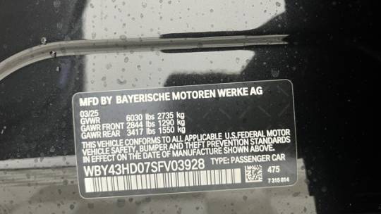 2025 BMW i4 WBY43HD07SFV03928