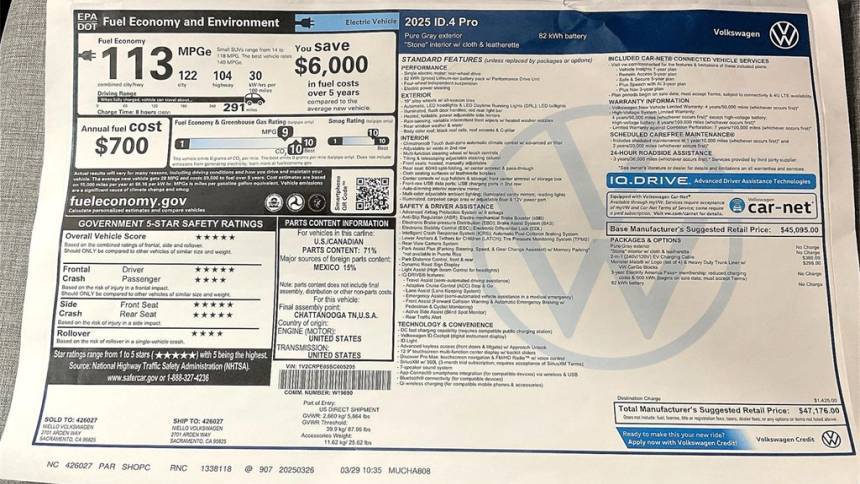 2025 Volkswagen ID.4 1V2CRPE85SC005205