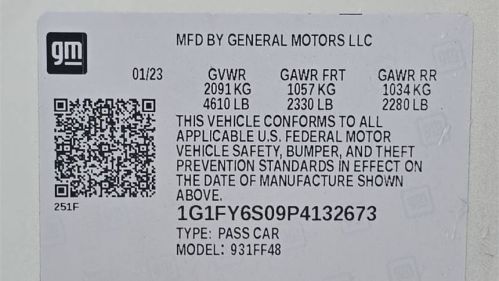 2023 Chevrolet Bolt 1G1FY6S09P4132673