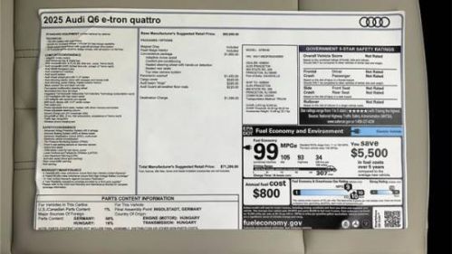 2025 Audi Q6 e-tron WA114BGF9SA040955