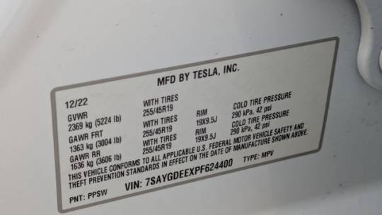 2023 Tesla Model Y 7SAYGDEEXPF624400