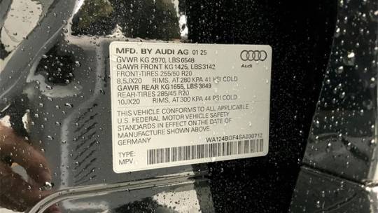 2025 Audi Q6 e-tron WA124BGF4SA030712