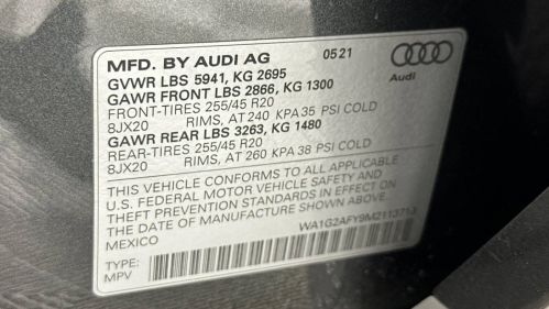 2021 Audi Q5 WA1G2AFY9M2113719