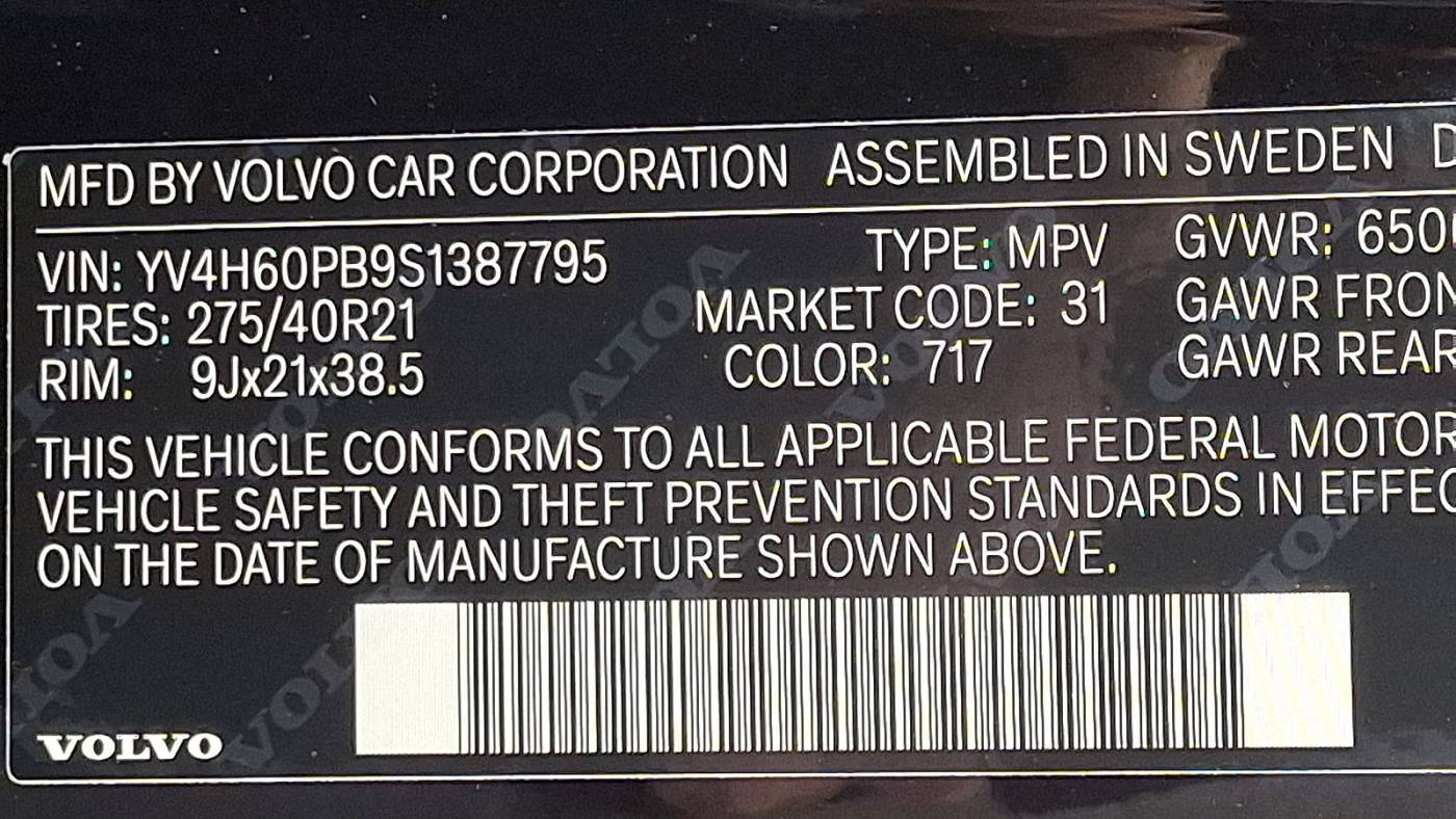 2025 Volvo XC90 YV4H60PB9S1387795