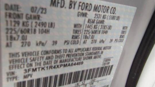2023 Ford Mustang Mach E 3FMTK1R4XPMA64469