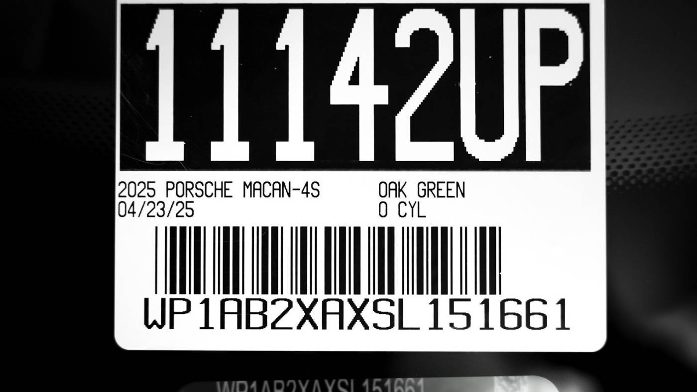 2025 Porsche Macan Electric WP1AB2XAXSL151661