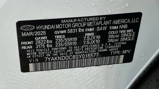 2025 Hyundai IONIQ 5 7YAKNDDC8SY016577