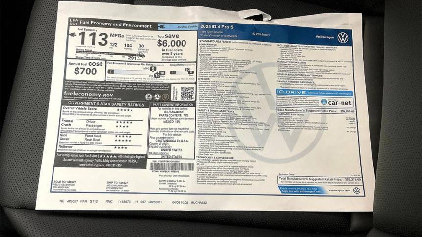 2025 Volkswagen ID.4 1V2VRPE84SC005656