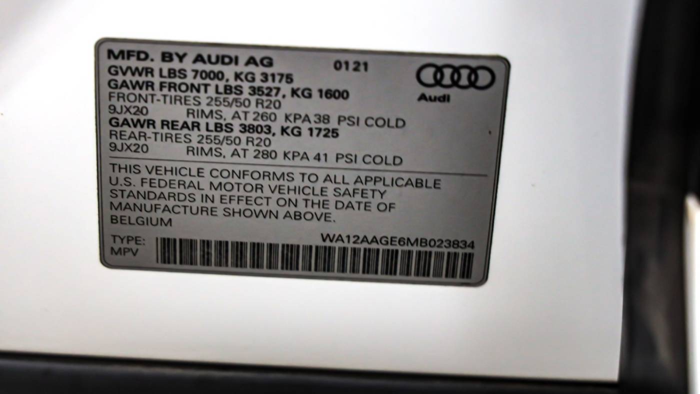 2021 Audi e-tron WA12AAGE6MB023834