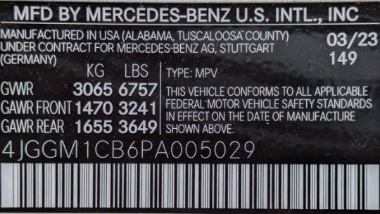 2023 Mercedes EQE SUV 4JGGM1CB6PA005029