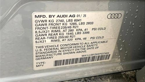 2025 Audi Q4 e-tron WA1LUBFZ6SP037464