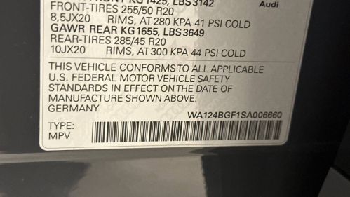 2025 Audi Q6 e-tron WA124BGF1SA006660