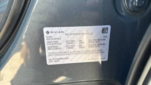 2023 Rivian R1T 7FCTGAAA9PN020583