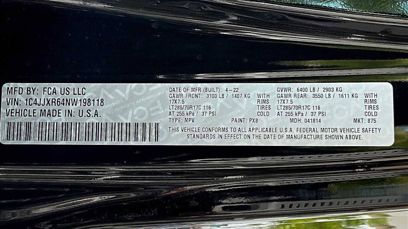 2022 Jeep Wrangler 1C4JJXR64NW198118
