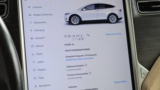2016 Tesla Model X 5YJXCBE29GF018892