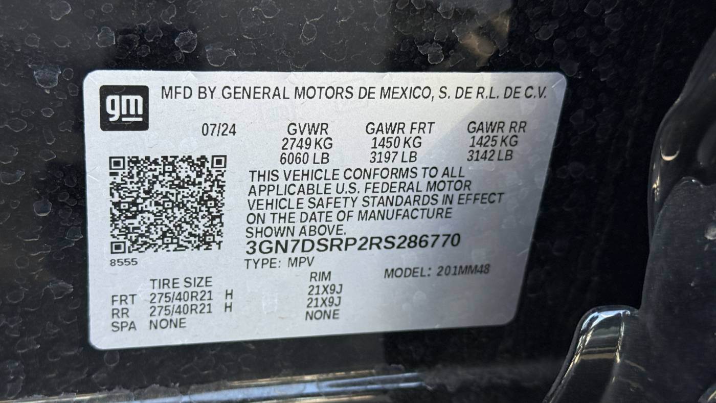 2024 Chevrolet Equinox EV 3GN7DSRP2RS286770